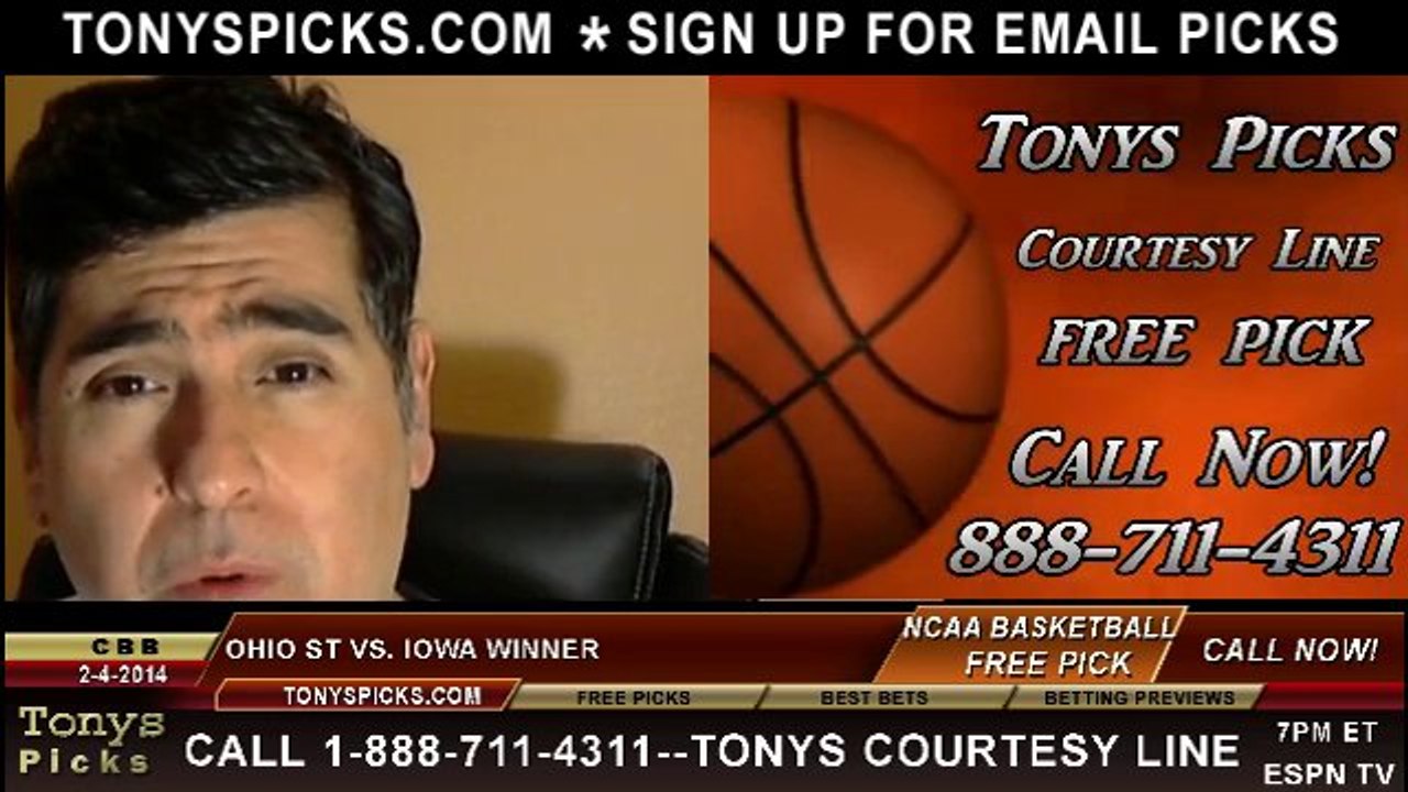 Iowa Hawkeyes vs. Ohio St Buckeyes Pick Prediction NCAA College Basketball Odds Preview 2-4-2014