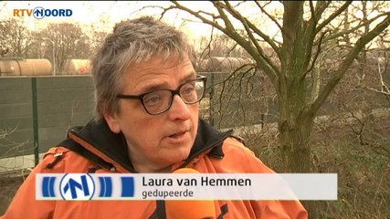 Geen treingeraas meer, wel een enorme zwarte muur - RTV Noord