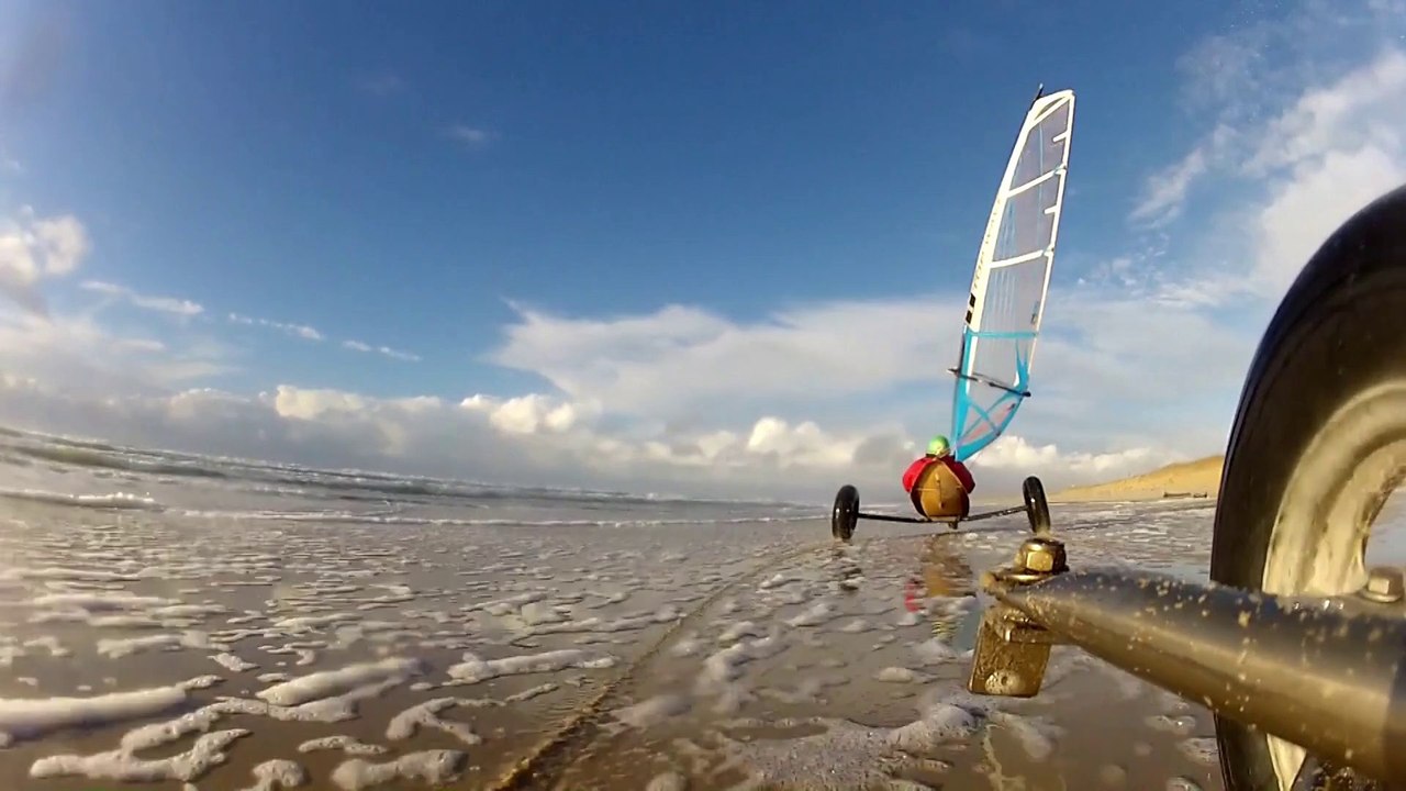 L'admirable dompteur des vents. Char à voile