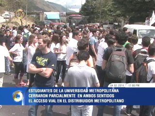 Estudiantes de la Universidad Metropolitana protestaron contra la inseguridad