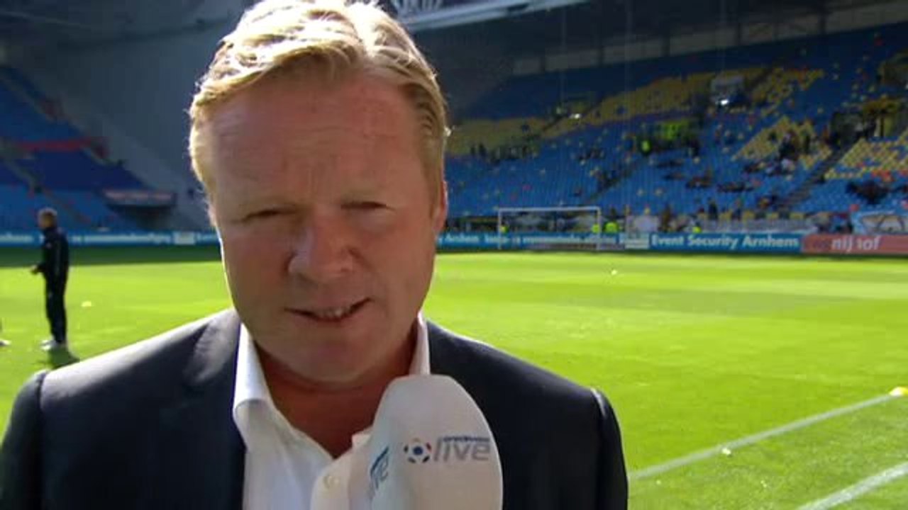 02-09-2012 Koeman vooraf aan Vitesse – Feyenoord