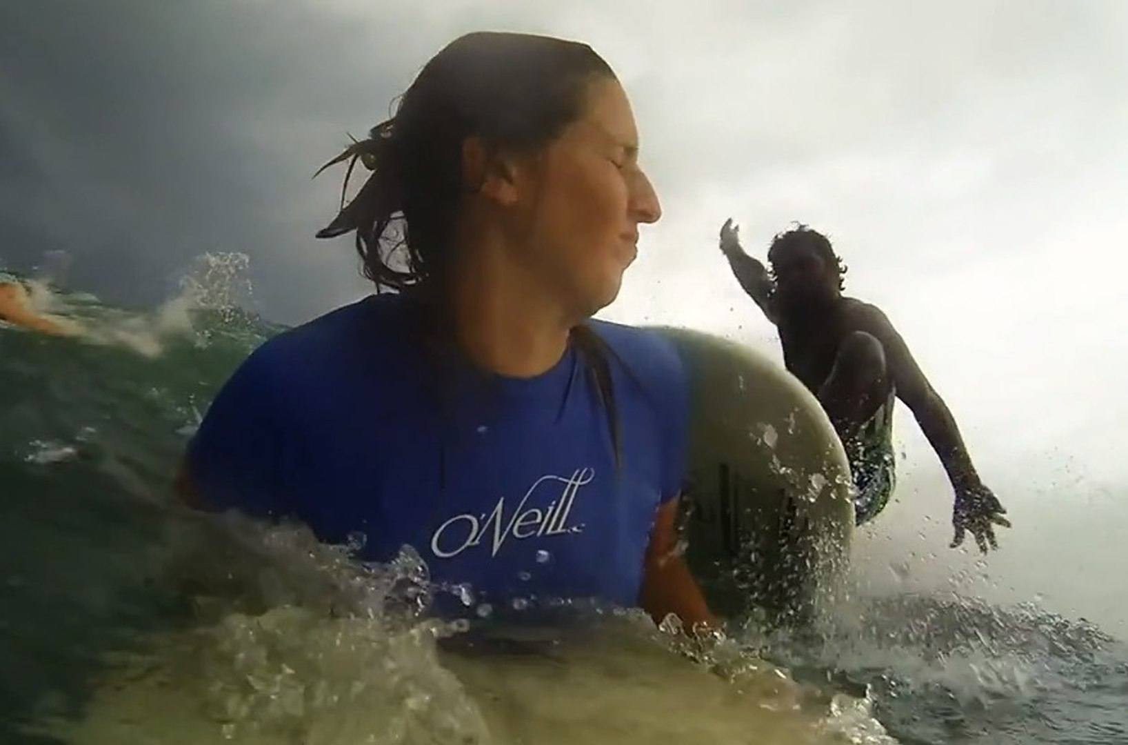 Surf accident in Sri Lanka