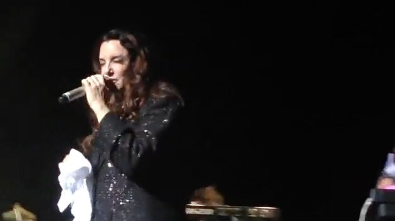 Fã derruba Ana Carolina no palco (Citibank Hall - São Paulo)