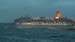 Cruise Liner Rides Rough Seas Off Spain