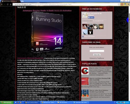 How to Active Ashampoo Burning Studio 14 Build 14.0.3.12