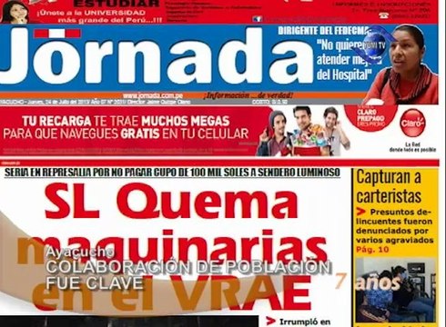 El atentado terrorista en el Consorcio Vial Quinua, Ayacucho, el paso 23 de Julio habría sido el motivo para que la población colabore con la caída de los altos mandos de Sendero Luminoso.