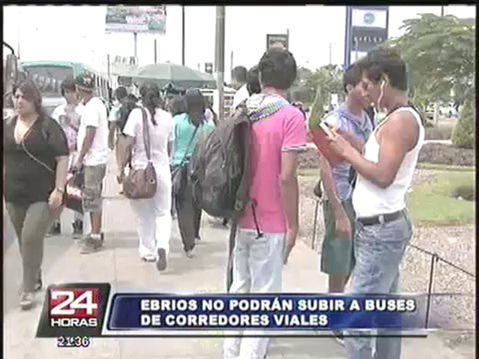 Multarán a pasajeros que suban ebrios a buses de nuevos corredores viales