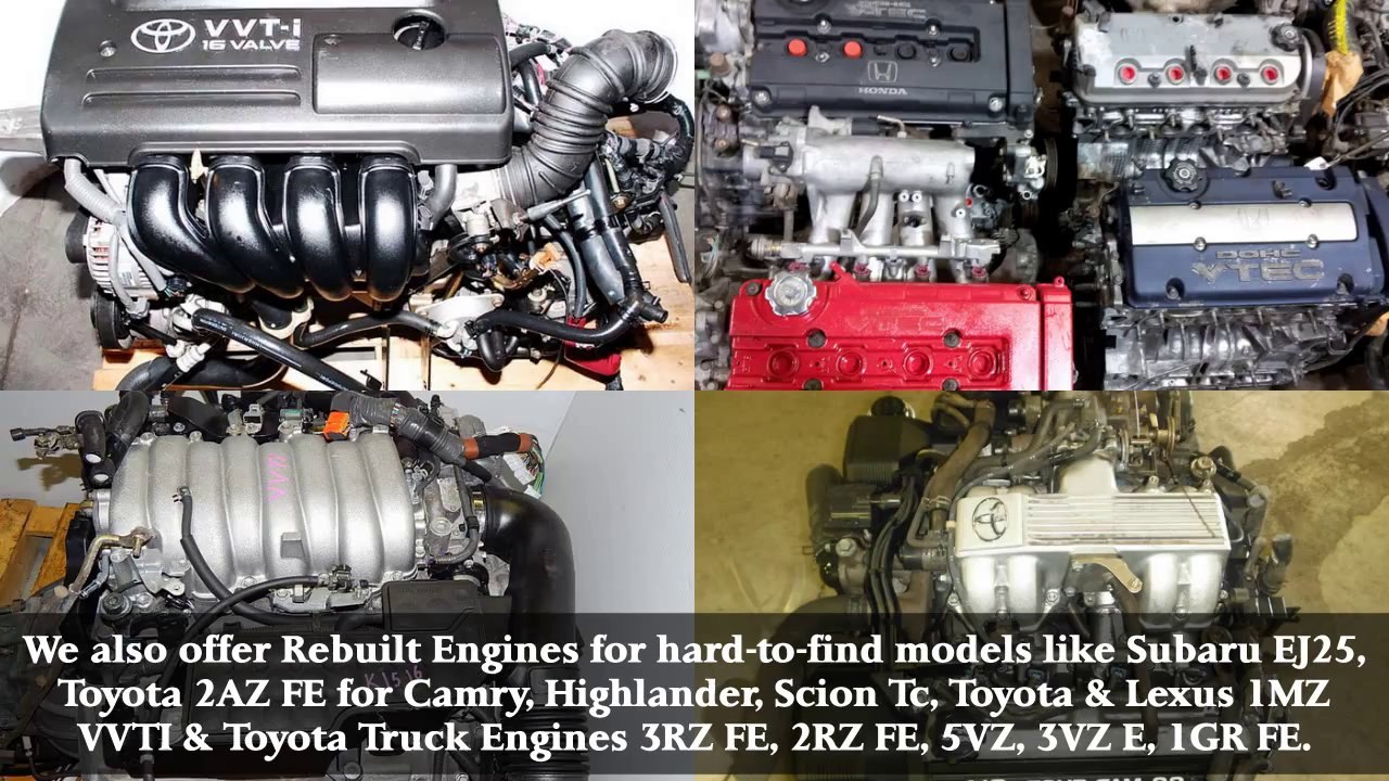 Used Japanese Engines & Transmission | Tested Motors from Engine World Inc