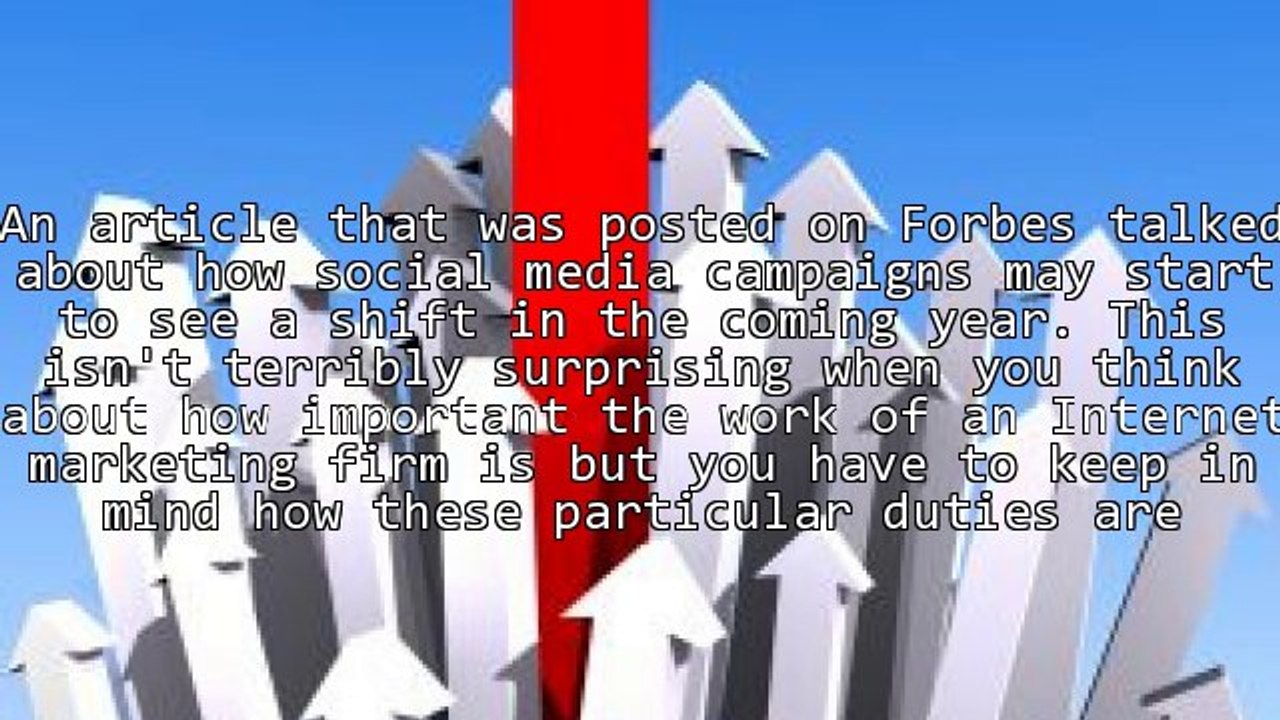 Social Business Shifts & Work Of An Internet Marketing Firm