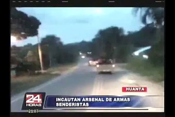 Incautan municiones y banderas de Sendero Luminoso en Huanta