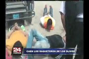 VIDEO: capturan a peligrosa banda de raqueteros en Los Olivos