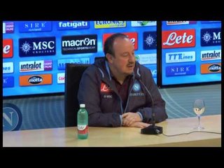 Coppa Italia, Benitez alla vigilia di Roma-Napoli: "Loro favoriti" (04.02.14)