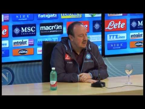 Coppa Italia, Benitez alla vigilia di Roma-Napoli: Loro favoriti (04.02.14)