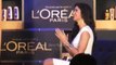 Check out Brand Ambassador Katrina Kaif at the launch of 6 Oil Nourish the new hair care range of L'Oreal Paris
