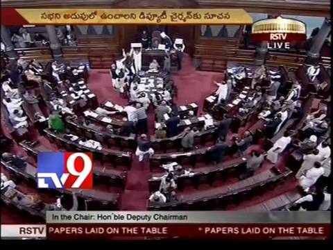 Venkaiah Naidu shouts at Cong MPs as they disturb Rajya Sabha session
