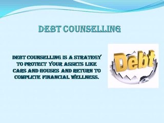 debt counselling/debt review