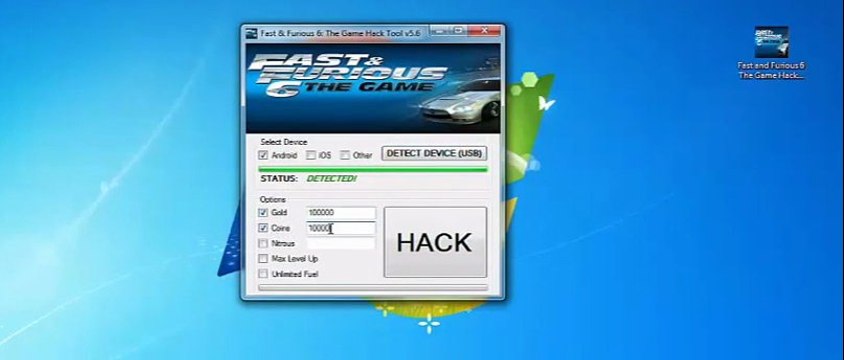 FREE Fast and Furious 6 Hack Cheat 2014 Free Gold, Coins