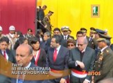 El Presidente del Consejo de Ministros anunció el financiamiento de 80 millones de soles para construir un nuevo hospital.