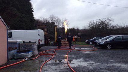 Fuite de gaz explosive