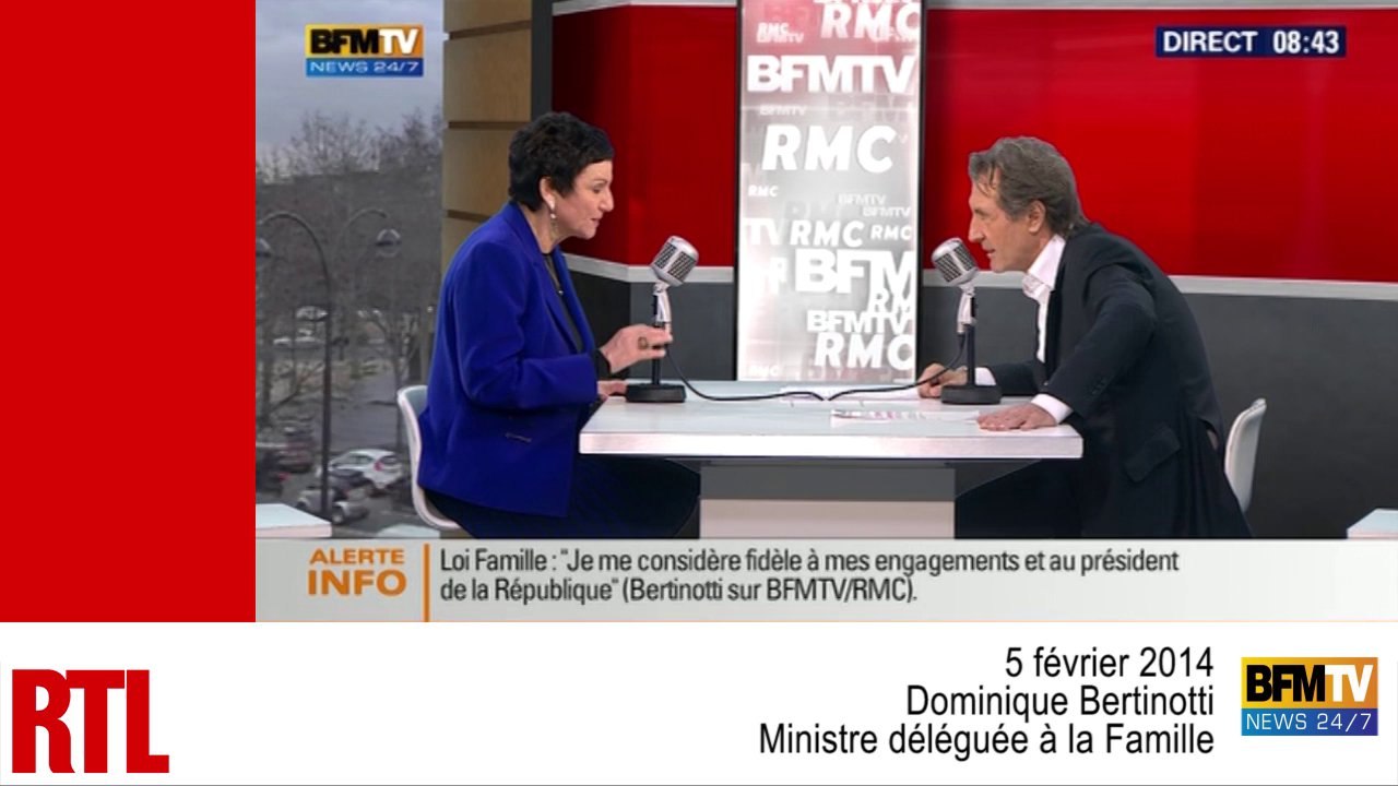 VIDÉO ZAPPEUR - PMA : pour Dominique Bertinotti, "peut-être dans deux ans, trois ans, cinq ans"