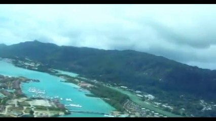 Antonov 124 Landing. Seychelles, Victoria.