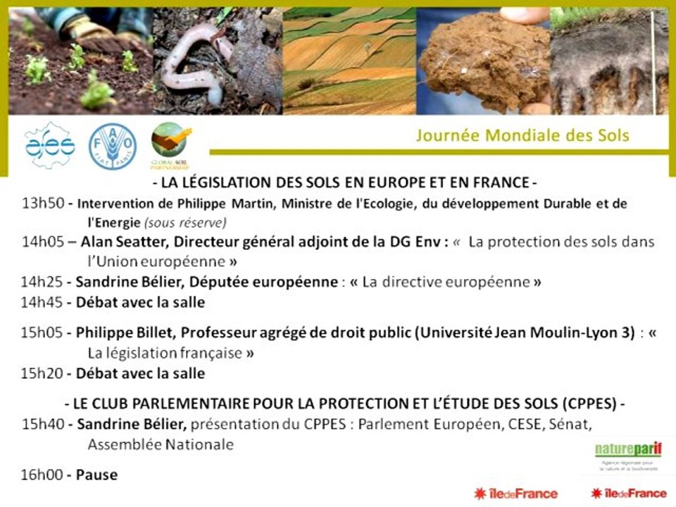1ere journée mondiale des sols : Dominique Arrouays