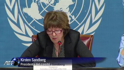 El Vaticano, acusado por la ONU de haber permitido los abusos contra niños