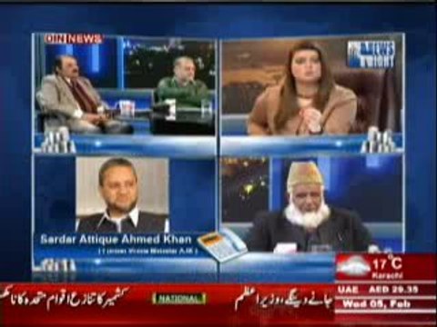 News Night with Neelum Nawab (Mukadma Kashmir Aur Hukumat Pakistan Ki Policia) 5th February 2014 Part-3