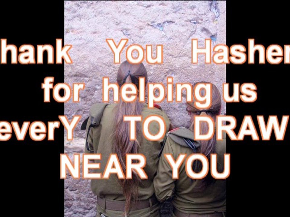Thank You Hashem.