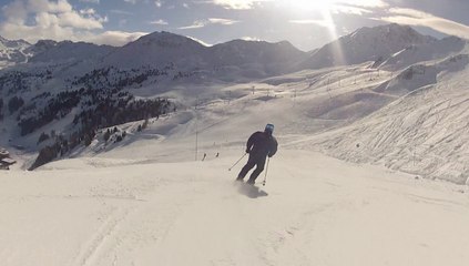 Descente à ski La Plagne Montalbert