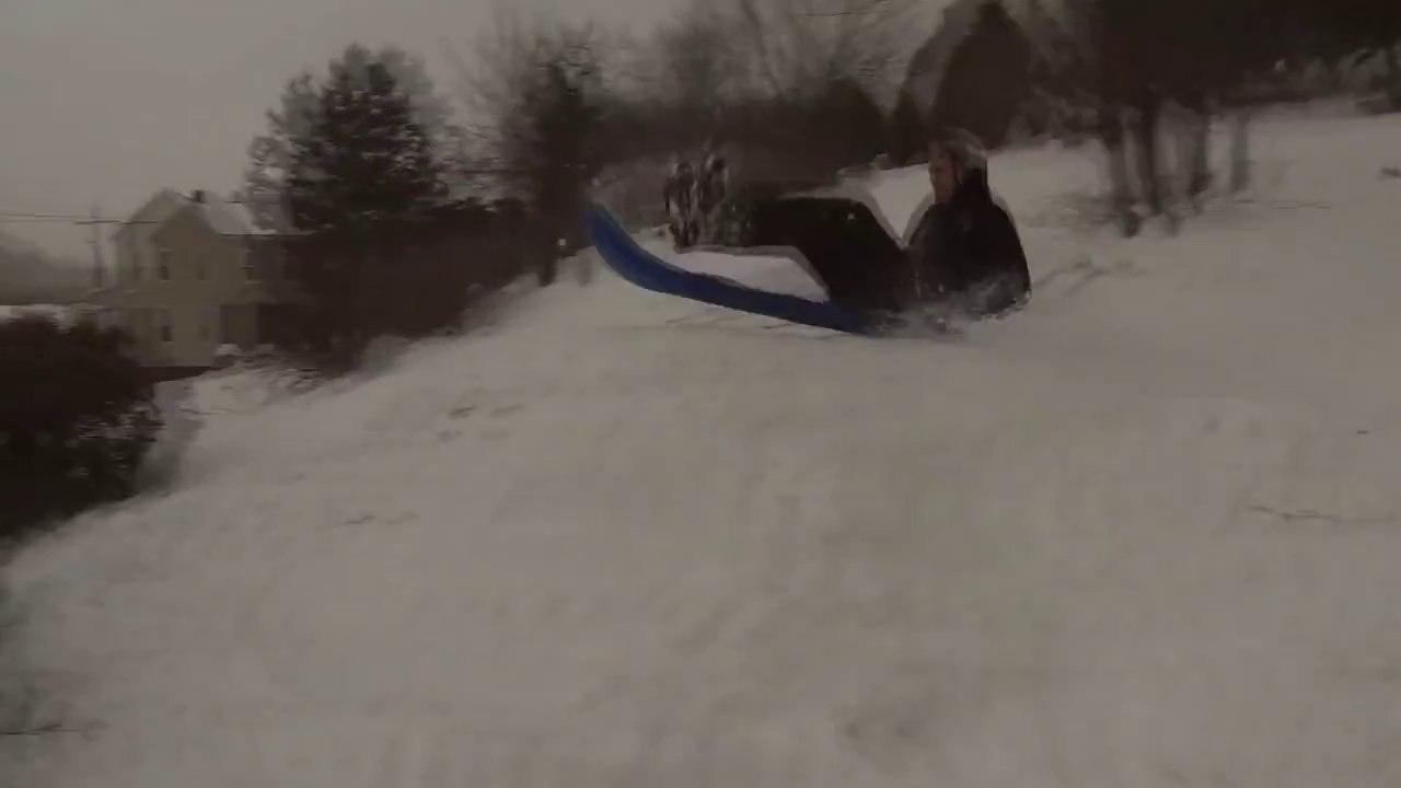 Painful Sled Accident!