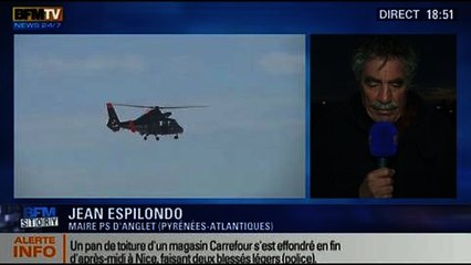 BFM Story: Un Cargo s'échoue à Anglet: "on distingue quelques traces de pollution", Jean Espilondo - 05/02