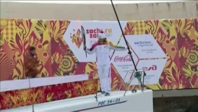 La flamme olympique est arrivée à Sotchi, 48 heures avant l'ouverture des JO