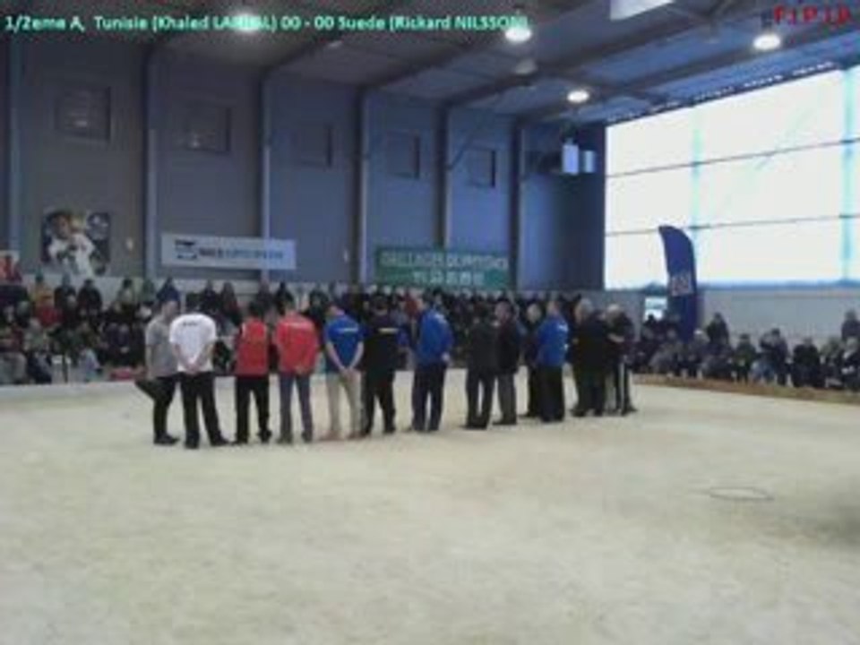 Trophée Henri Bernard 2014, demi-finale A Tunisie (Khaled LAKHAL) - Suede (Rickard NILSSON) PART 1