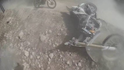 Mx Dirt Bike CRASH - Rider Takes A Bad Fall