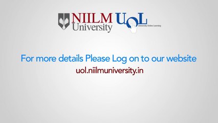 NIILM University Online Learning - Promotional Video