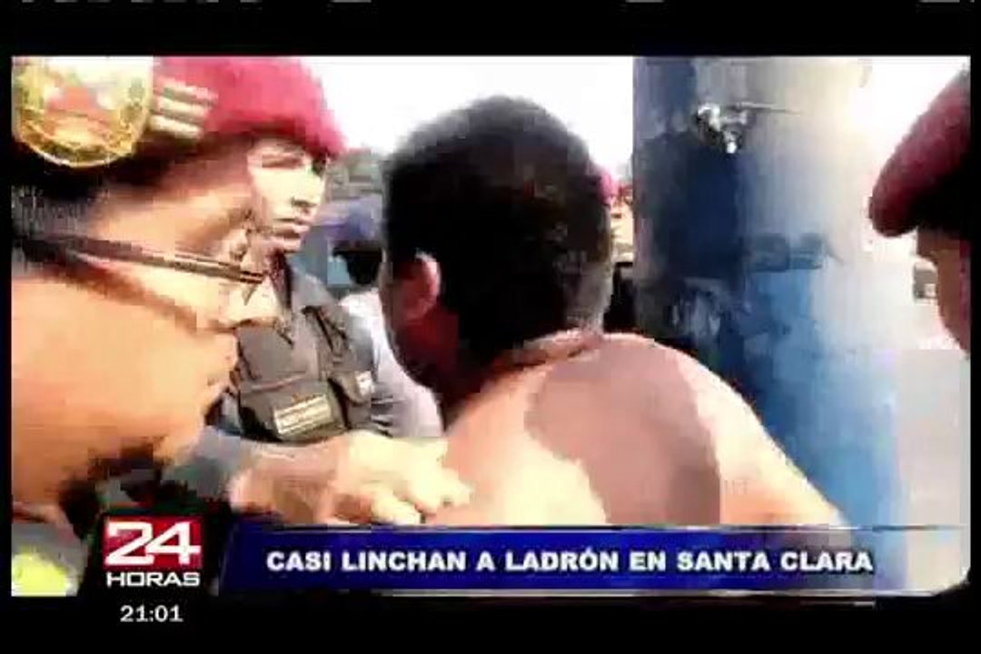 Vecinos intentan linchar a presunto delincuente en Ate Vitarte