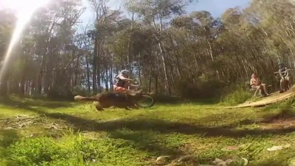 Massive Crash On Bmx - Wipes Out Everyone!