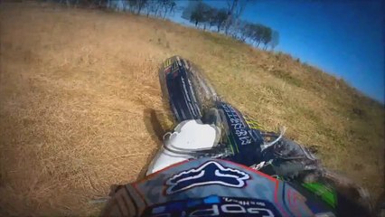 Motocross Dirt Bike Crash Go Pro