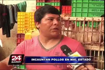 Decomisan gran cantidad de pollos inflados a punto de ser comercializado