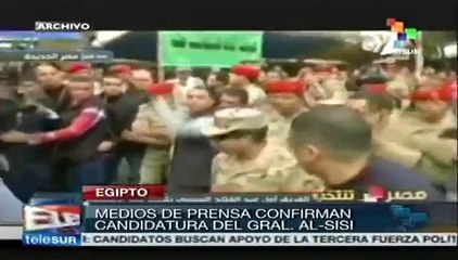 Abdel Fattah al Sisi anuncia su candidatura a la presidencia