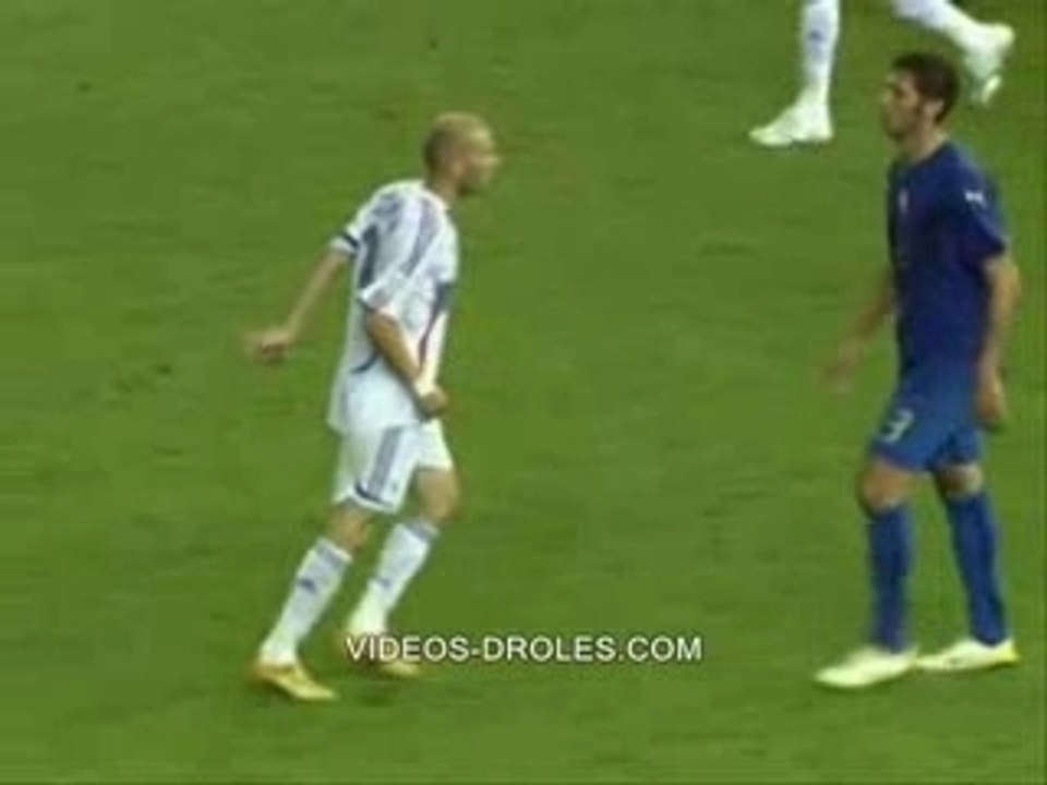 zidane: le carton rouge