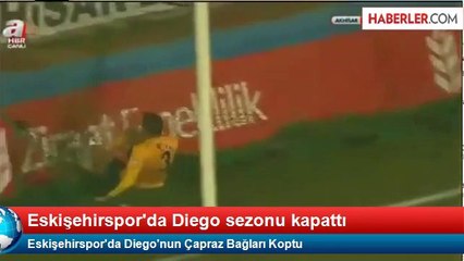 Eskişehirspor'da Diego'nun Çapraz Bağları Koptu