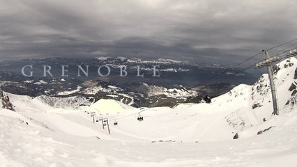 Pow Riding around Grenoble