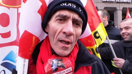 MANIF CGT POMPIERS