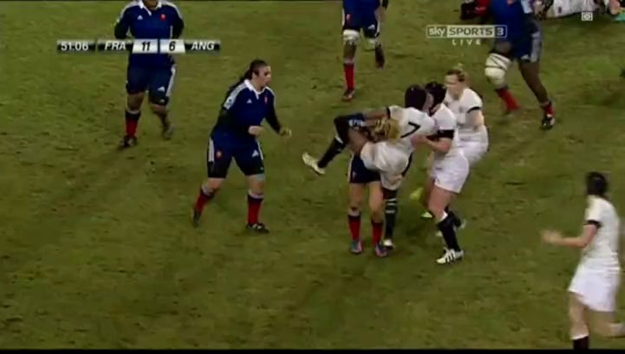 Le superbe plaquage de Marjorie Mayans contre l'Angleterre