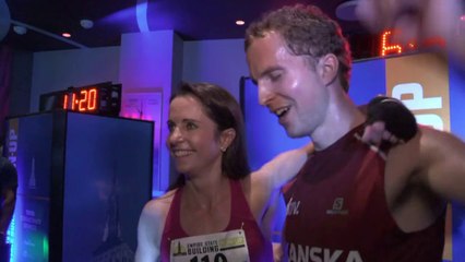 Des coureurs à l'assaut des marches de l'Empire State Building