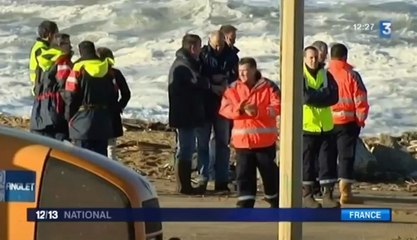 Le cargo échoué à Anglet attend son remorquage