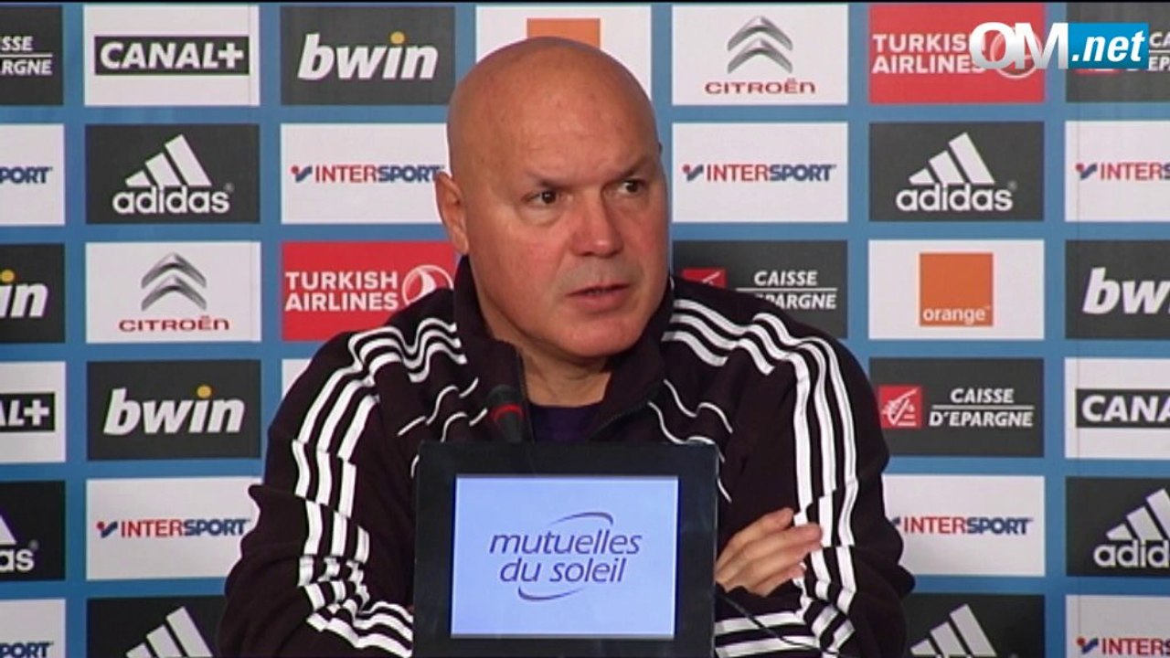 OM-Bastia : José Anigo face à la presse