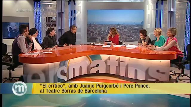 TV3 - Els Matins - El crítico , amb Juanjo Puigcorbé i Pere Ponce, al Teatre Borràs de Barcelon